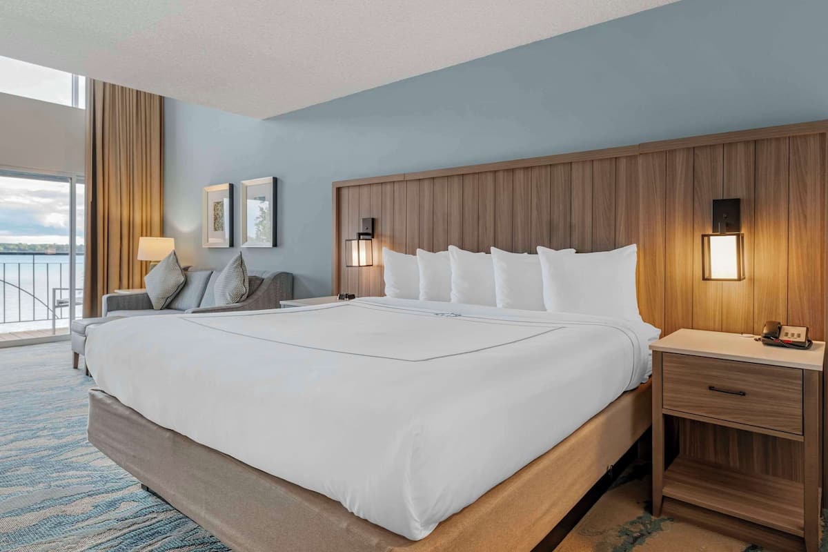 Suite, 1 letto king con divano letto, non fumatori (Upgrade) | Materassi a doppio strato, una scrivania, ferro/asse da stiro