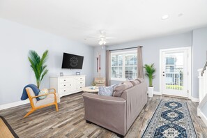 Smart TV, video games, music library, video library