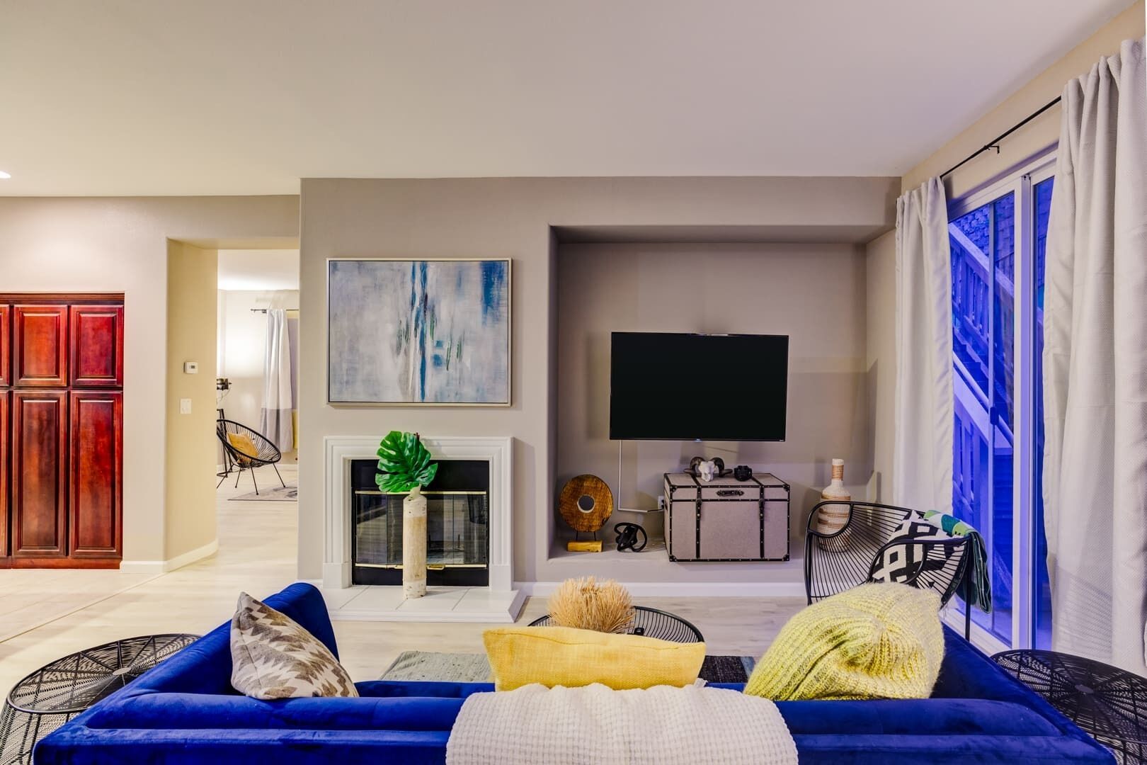 TV, video games, books, offices