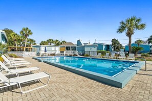 A heated pool