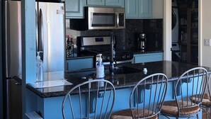 Coffee/tea maker, fridge, microwave, oven - Dillon Beach House with Ocean Views 1 Min Walk to Beach Path (Dillon Beach)