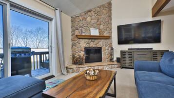 Smart TV, fireplace, video games, Netflix