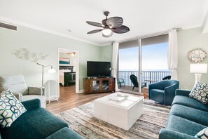 TV, DVD player, books