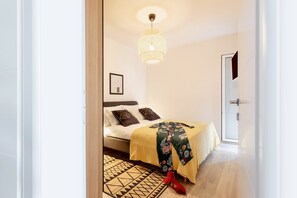 Lejlighed (Comfort Two Bedroom Apartment with Ba) | 2 soveværelser, strygejern/strygebræt, gratis Wi-Fi, sengetøj