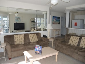Condo, 1 Bedroom | Living area | TV - Family Friendly Condo 1504M with Resort Golf Course Onsite by RedAwning (Calabash)