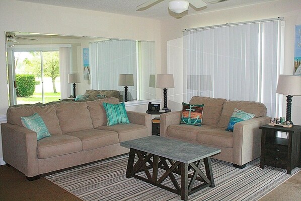 Villa, 2 Bedrooms | Living area - 104 2 Bedroom Villa by RedAwning (Calabash)