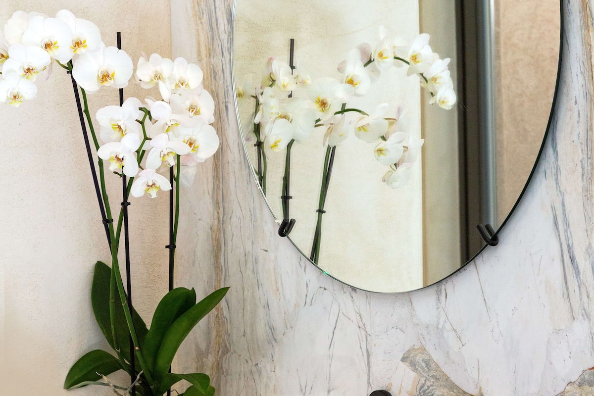 shower, rainfall showerhead, designer toiletries, hair dryer