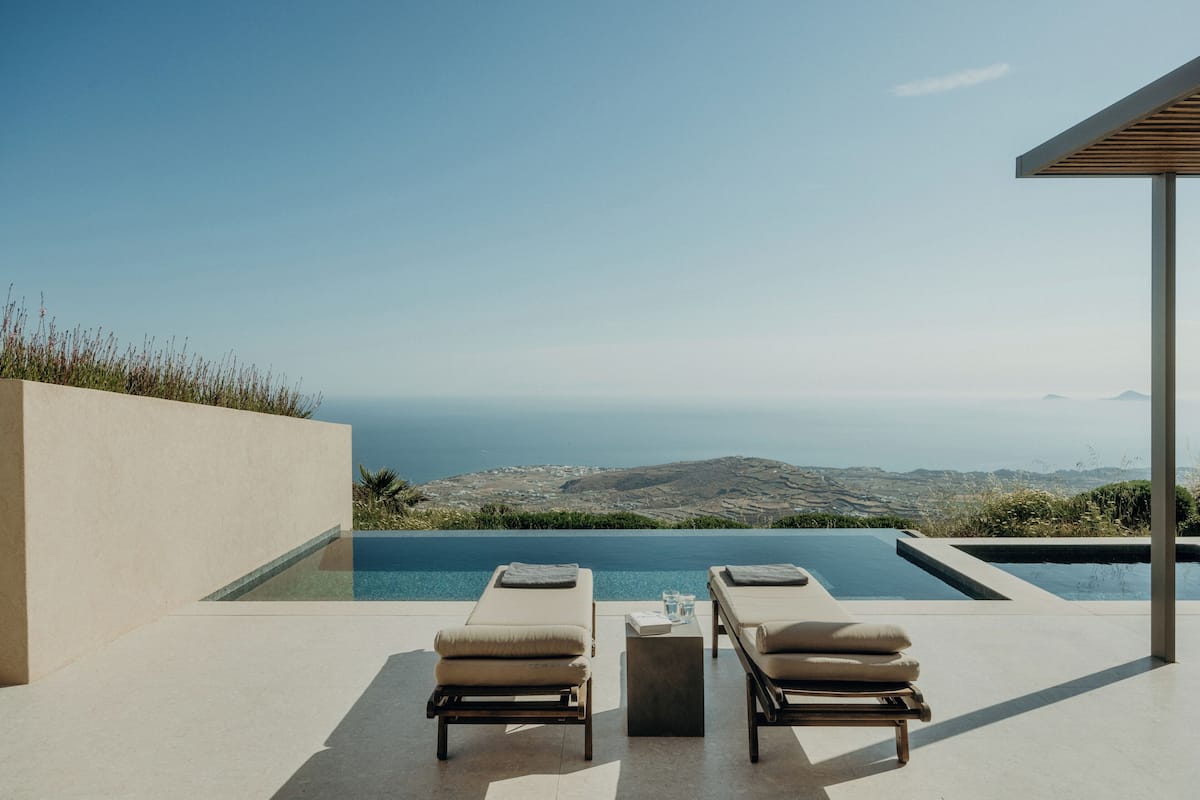 Panoramic Villa with Private Pool, Heated Plunge Pool and Sea View | 테라스/파티오