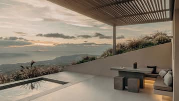 Master Villa with Private Pool, Heated Plunge Pool and Sea View | Terrace/patio