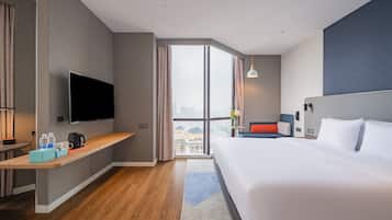 Premium bedding, down duvets, minibar, in-room safe
