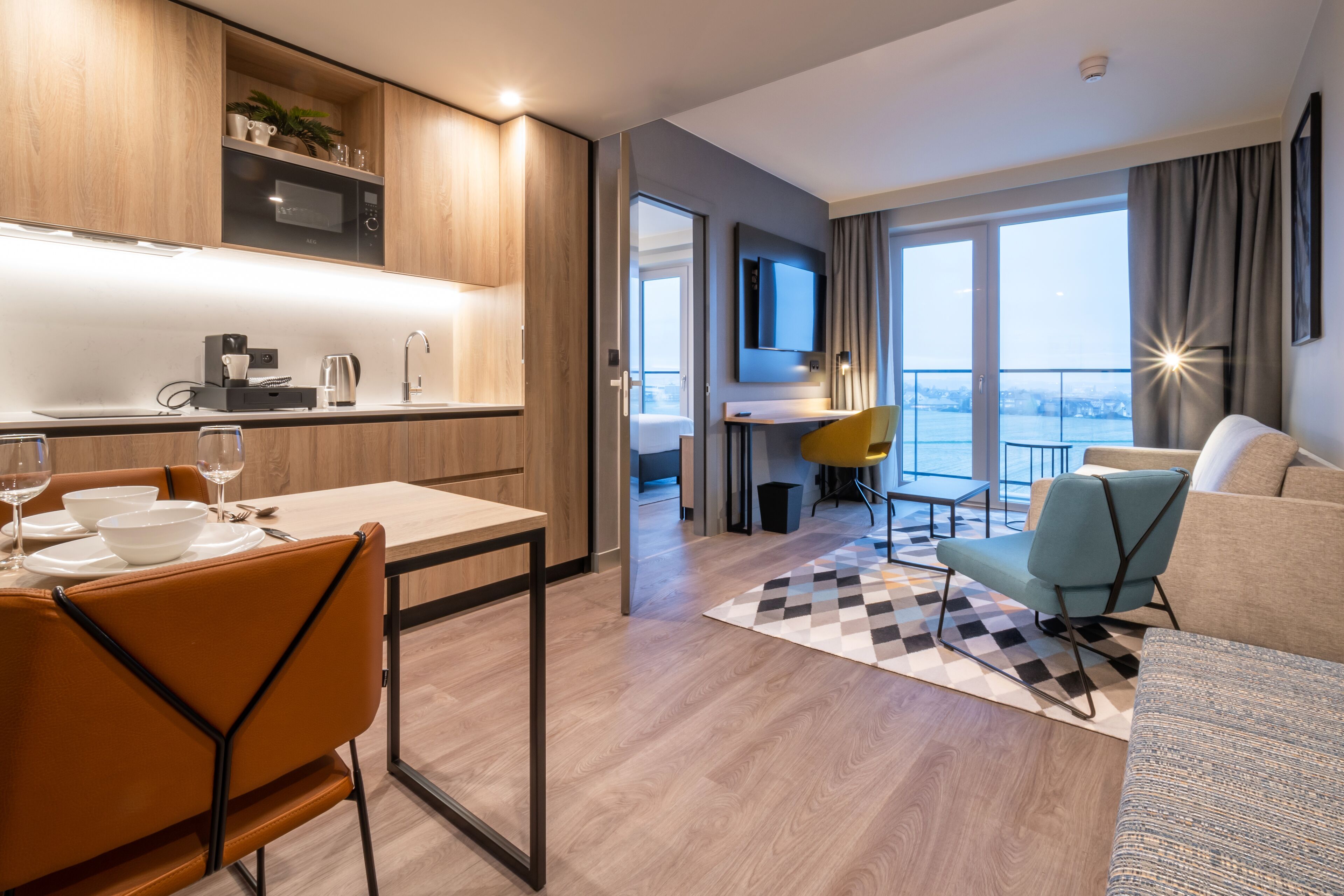 suite, 1 bedroom, non smoking | living area | 32-inch flat-screen tv with satellite channels, tv