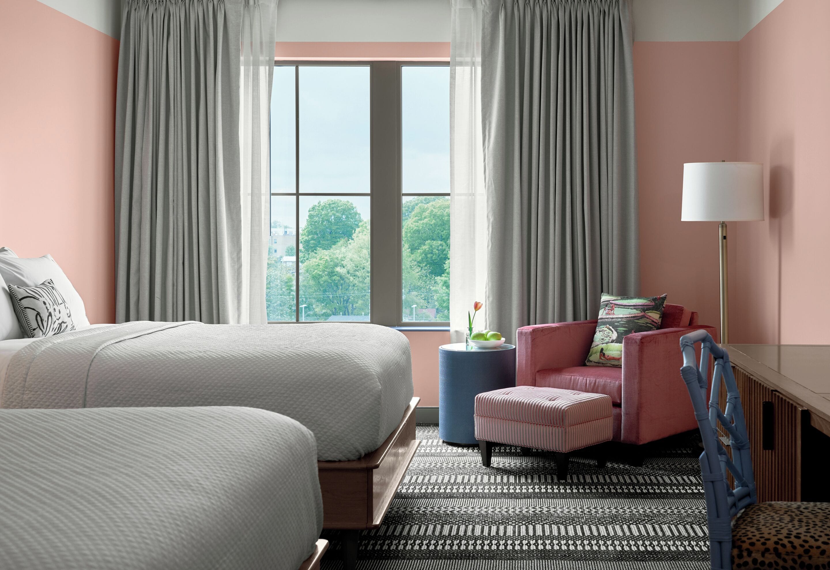 standard room, 2 queen beds | in-room safe, desk, iron/ironing board, free cots/infant beds