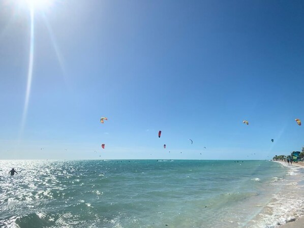 Enjoy kite flying and tranquil beach activities in this open, natural setting.