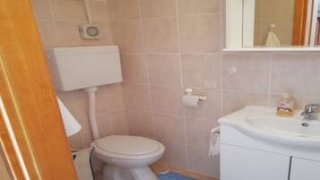 Studio (Studio Apartment with Terrace) | Bathroom | Shower, towels
