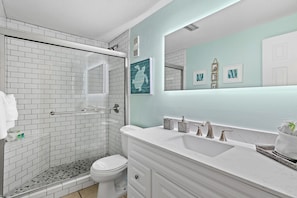 Shower, towels