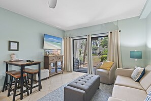 TV, books, video library