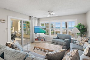 TV, books, video library