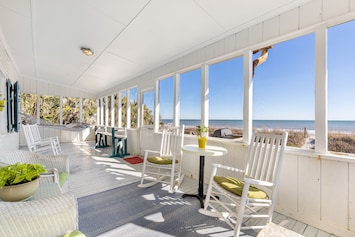 Screened Porch overlooking the Atlantic Ocean