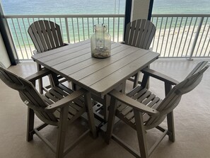Outdoor dining - Penthouse 3BR Summer House - Stunning Private Balcony - Epic Views! (Orange Beach)