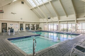 Indoor pool, a heated pool