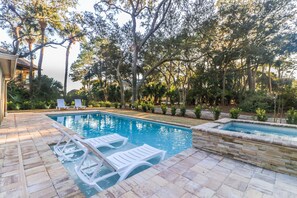 Pool - Renovated Four Bedroom Sea Pines Home with Private Pool - 2nd Row Ocean (Hilton Head Island)