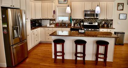 3-Story, 6-Bedroom Home, Partial Ocean View, One Block from Beach