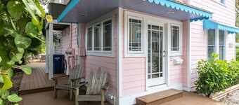 The Pink House Unit B: A Cozy Retreat Steps from the Beach