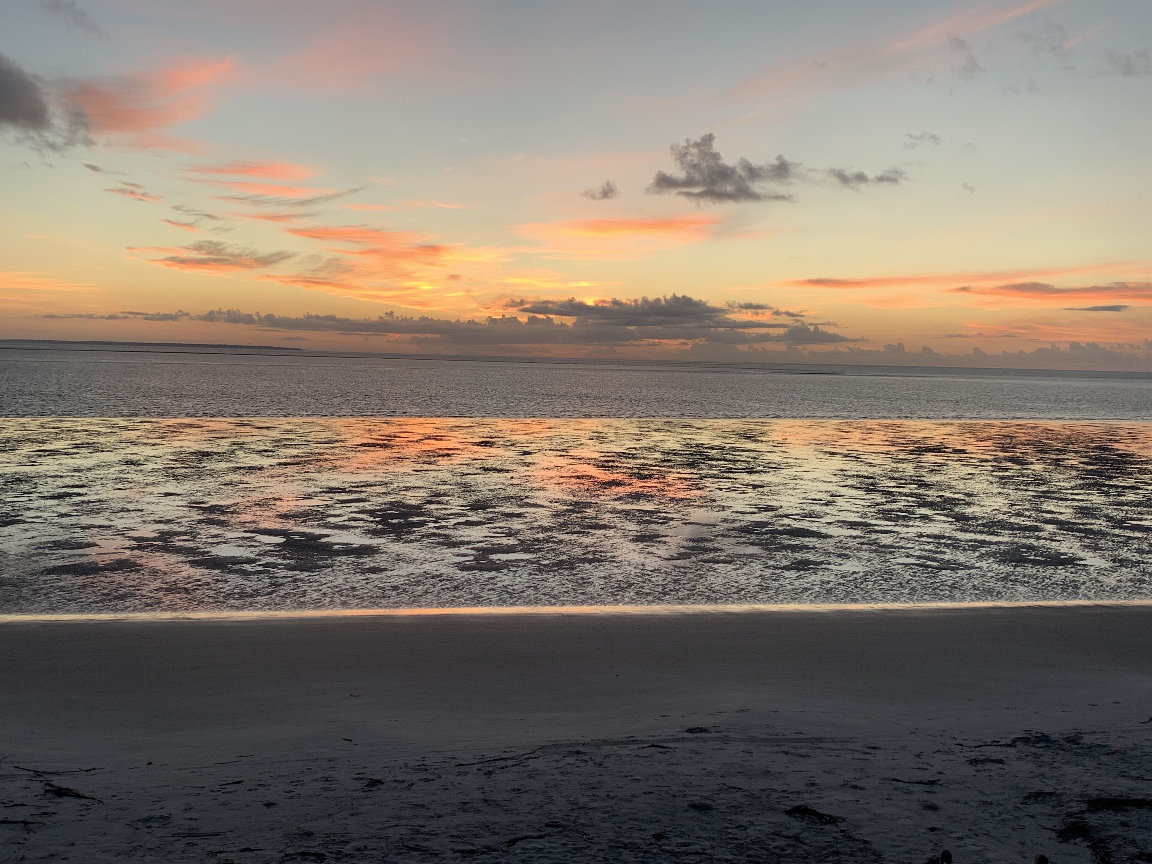 on the beach, sun-loungers, beach towels