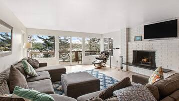 Televisión, reproductor de DVD y libros