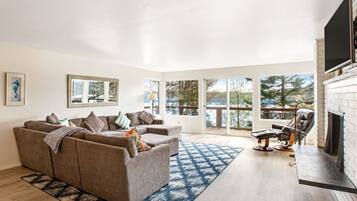 TV, DVD player, books