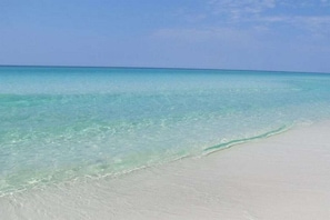 Emerald water on white sand beaches