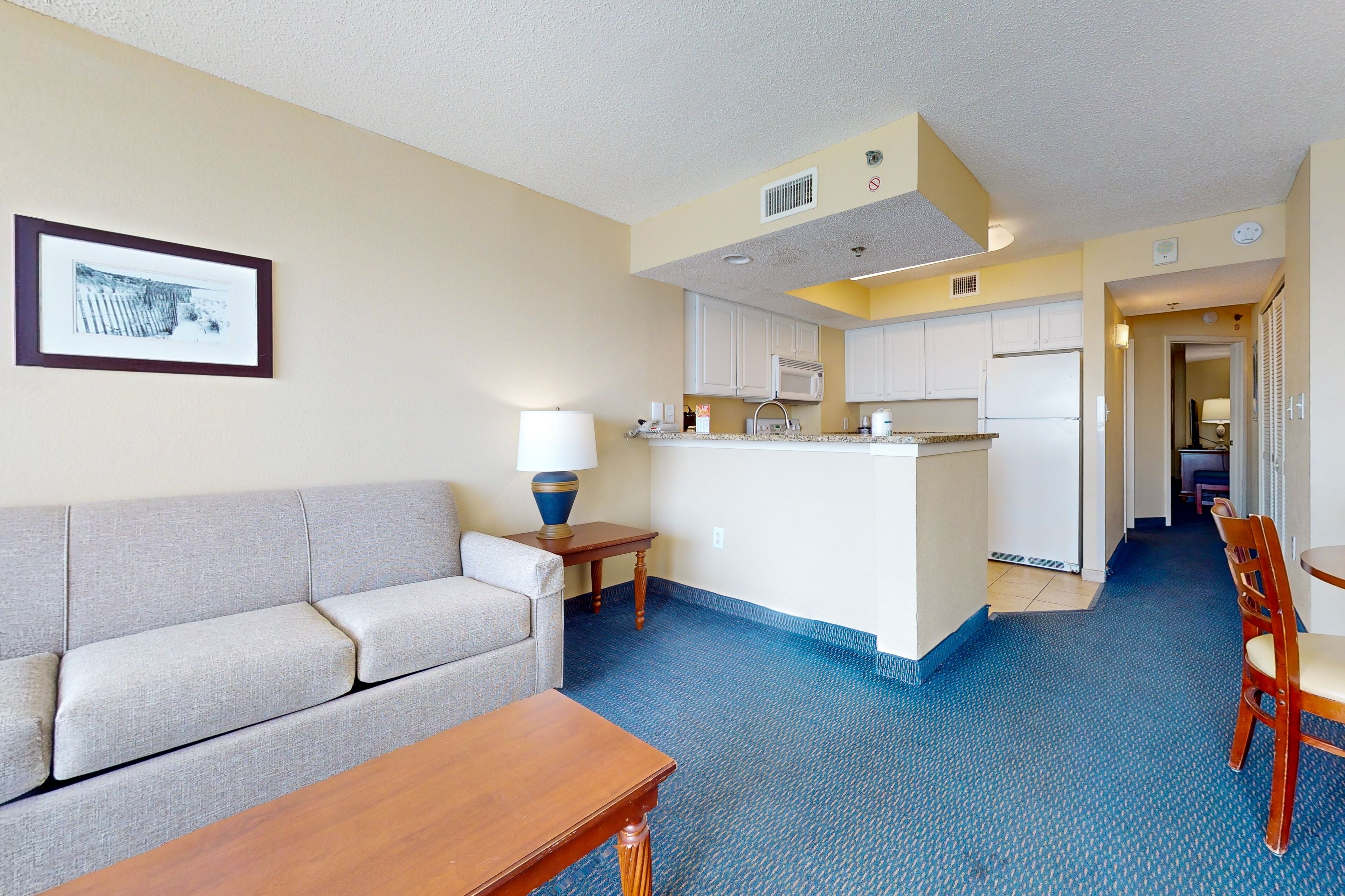 TV, DVD player, video library