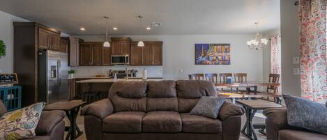 Smart TV, video games, foosball, table tennis