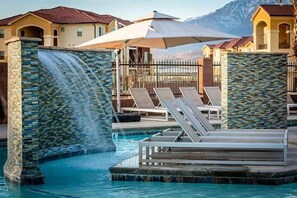 A heated pool