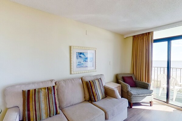 TV, DVD player, video library