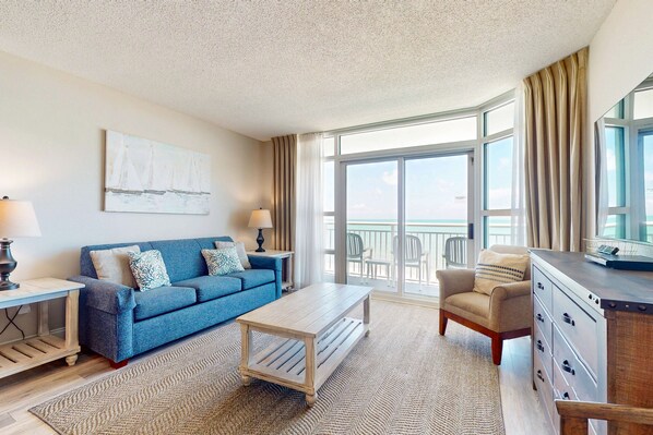 TV, DVD player, video library