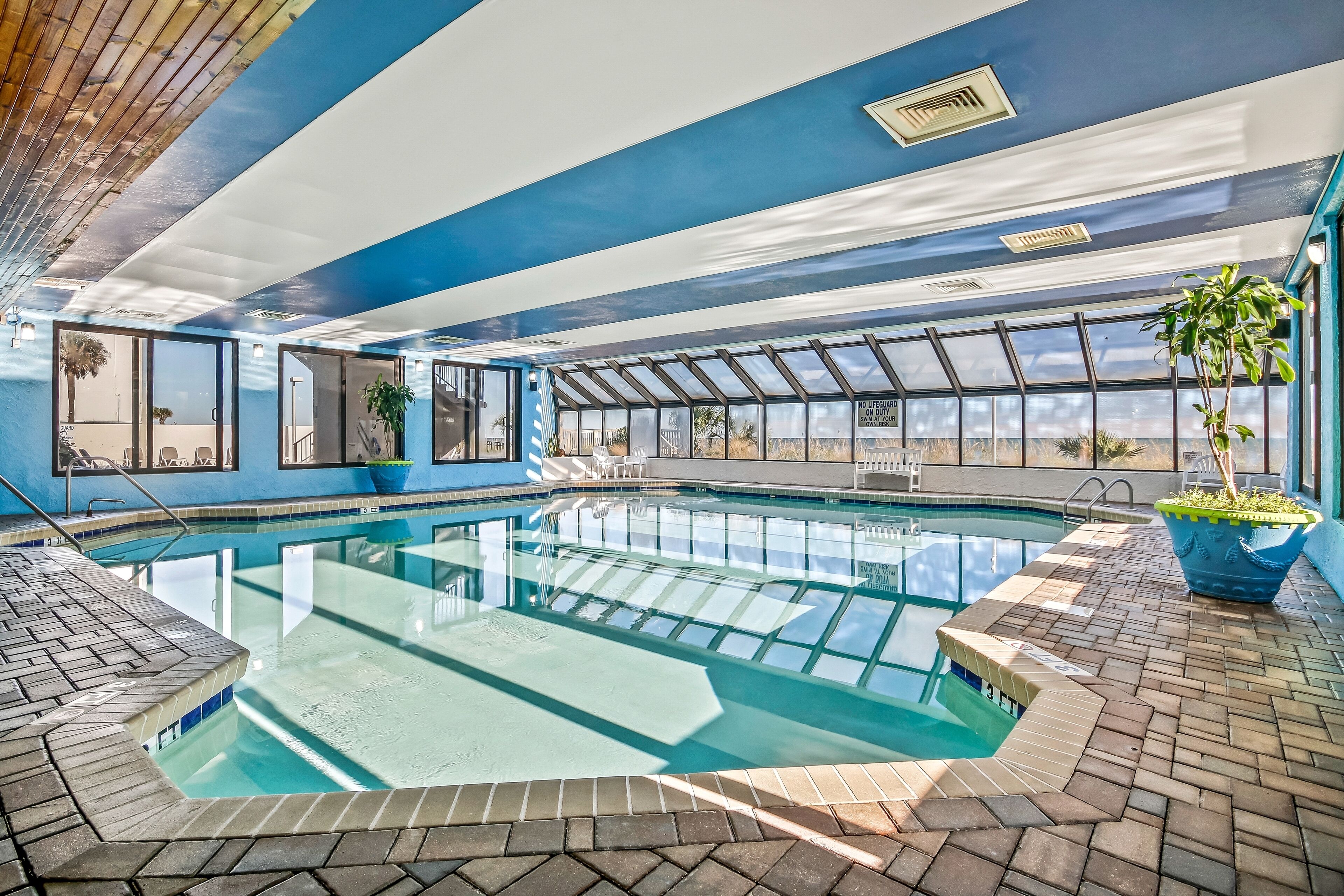 Indoor pool, a heated pool