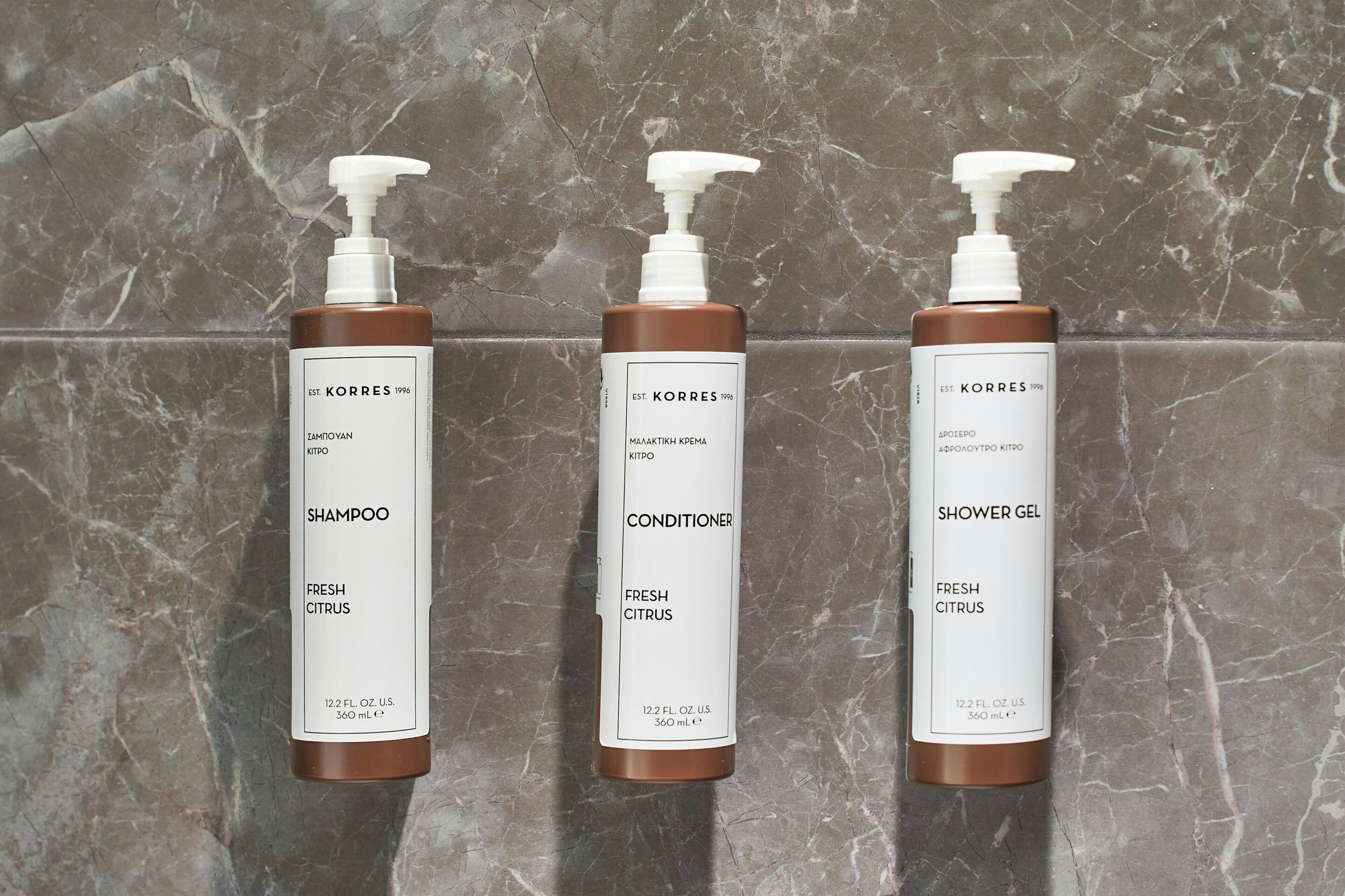 shower, rainfall showerhead, designer toiletries, hair dryer