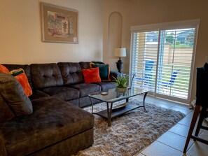 Een flatscreentelevisie