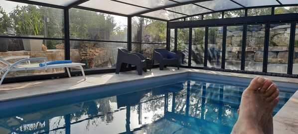 Indoor pool, outdoor pool