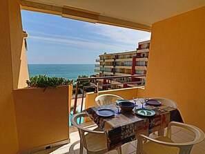 Outdoor dining - Apartment in Sète with sea view for 6 people (Sète)
