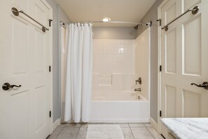 Shower, hair dryer