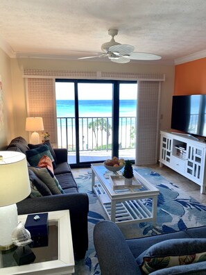 智能电视、DVD 播放器、书、影片库