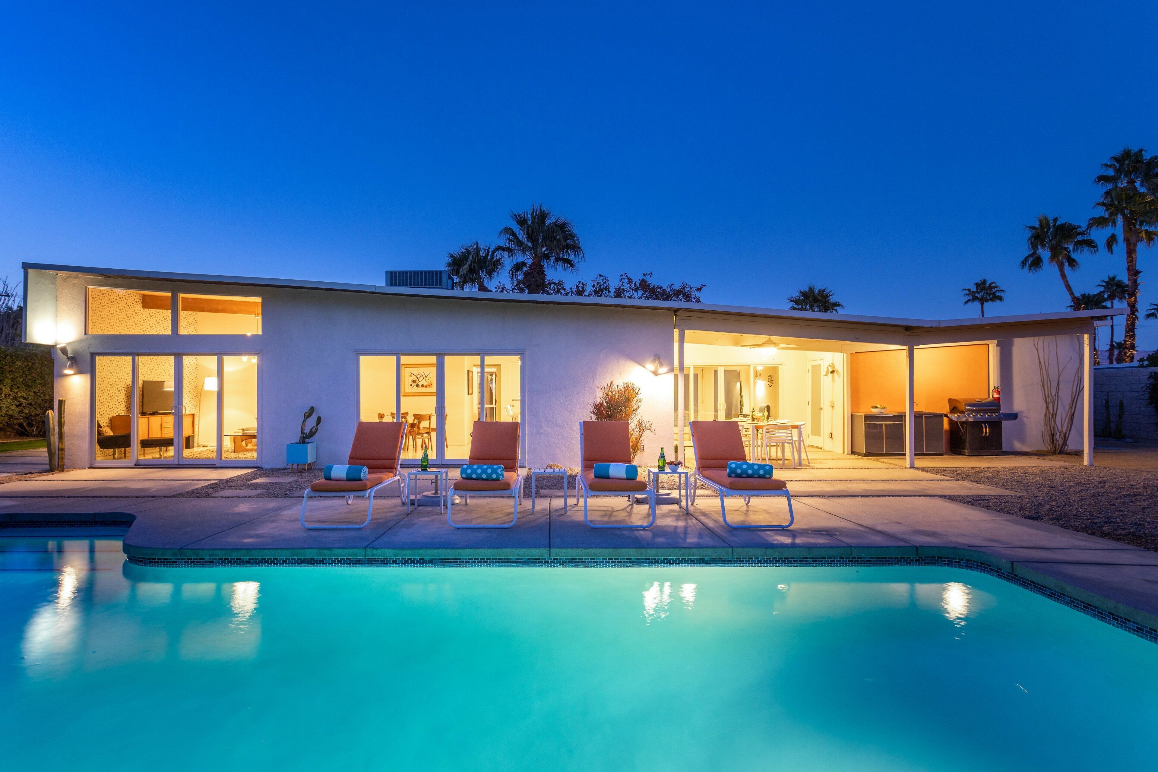A heated pool