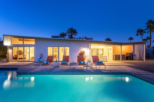 A heated pool
