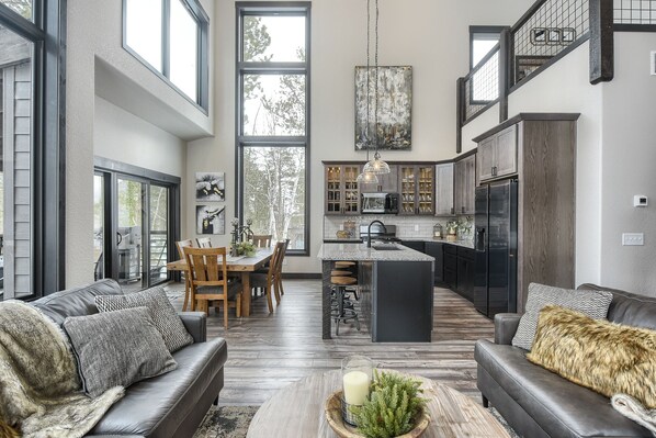 TV, fireplace, video games