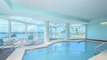 Indoor pool, a heated pool