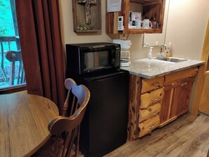Microwave, coffee/tea maker, dining tables - NEW!  Village of Hope - Cabin #10 (Ava)