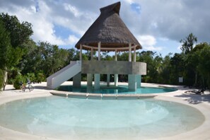 Outdoor pool - Modern Rustic Home/Secluded and Fully Equipped. (Puerto Morelos)