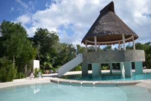 Outdoor pool - Modern Rustic Home/Secluded and Fully Equipped.  (Puerto Morelos)